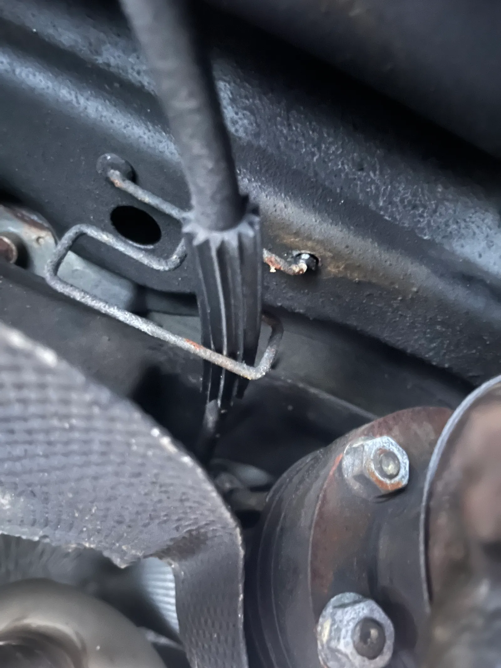 Parking brake cable bracket